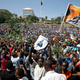 Supporters of Kenyan opposition leader Raila Odinga of the National Super Alliance (NASA) coalition gather ahead of Odinga's planned swearing-in ceremony as the President of the People's Assembly at Uhuru Park in Nairobi, Kenya January 30, 2018.